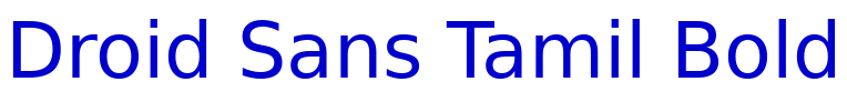 Droid Sans Tamil Bold шрифт